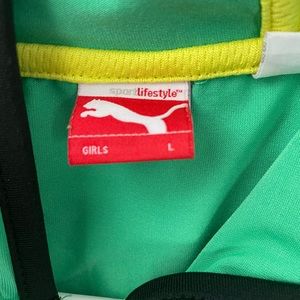 Puma girls zip up